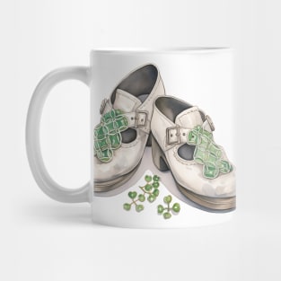 Watercolor St Patricks Day Shoes Mug